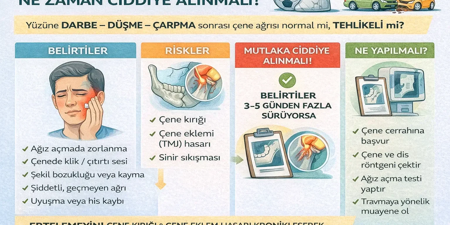 darbe sonrası çene ağrısı ne zaman ciddiye alınmalı