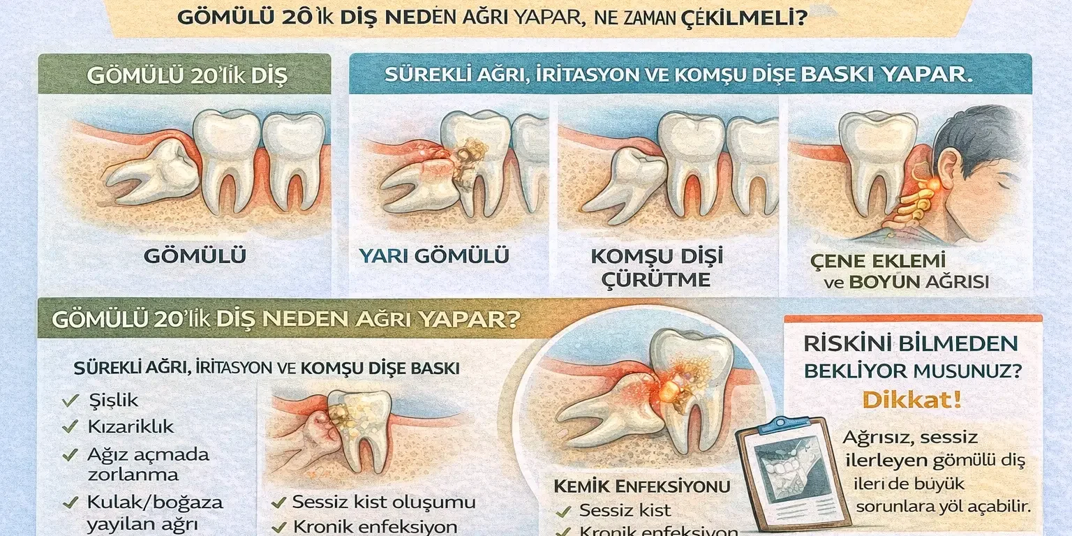 yirmilik diş neden ağrı yapar, ne zaman çekilir