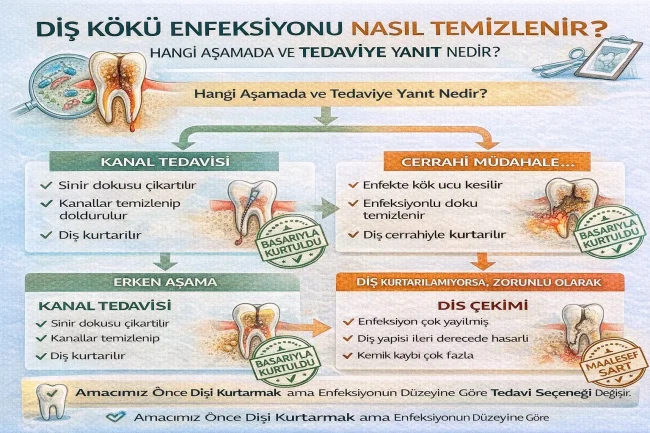 diş kökü enfeksiyonu nasıl temizlenir