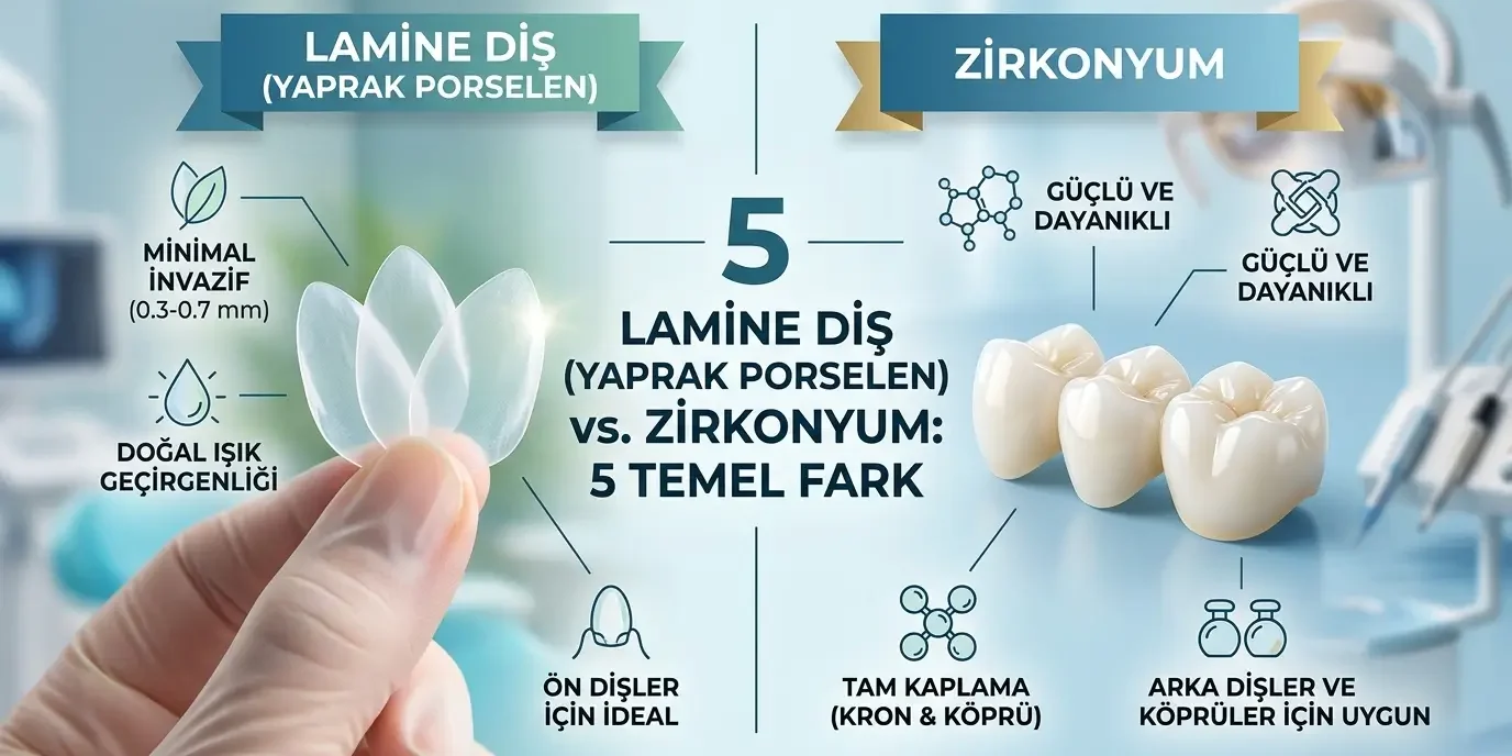 lamine diş ile zirkonyum diş arasındaki 5 temel fark